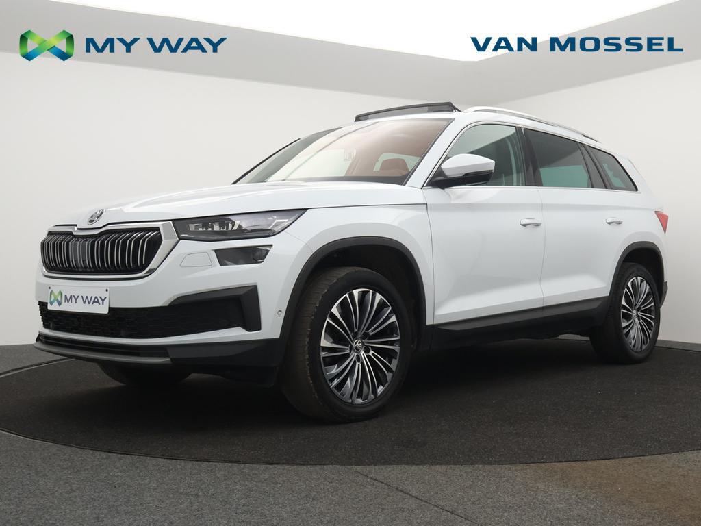 Skoda Kodiaq Kodiaq 2.0 CR TDi Clever+ 7pl. DSG, Automaat, Wit, 148 g/km, Kodiaq