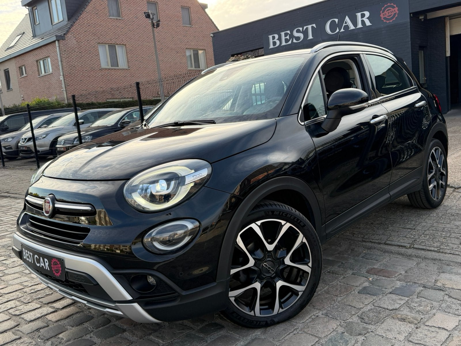 Fiat 500X 1.0Turbo * Garantie, Auto's, Fiat, 1250 kg, Zwart, Bedrijf, 5 deurs