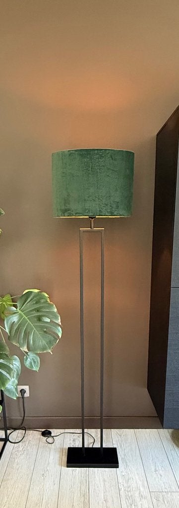 Interieur: Set van Staande lamp en bijhorende tafellamp, Noir, Enlèvement, Comme neuf