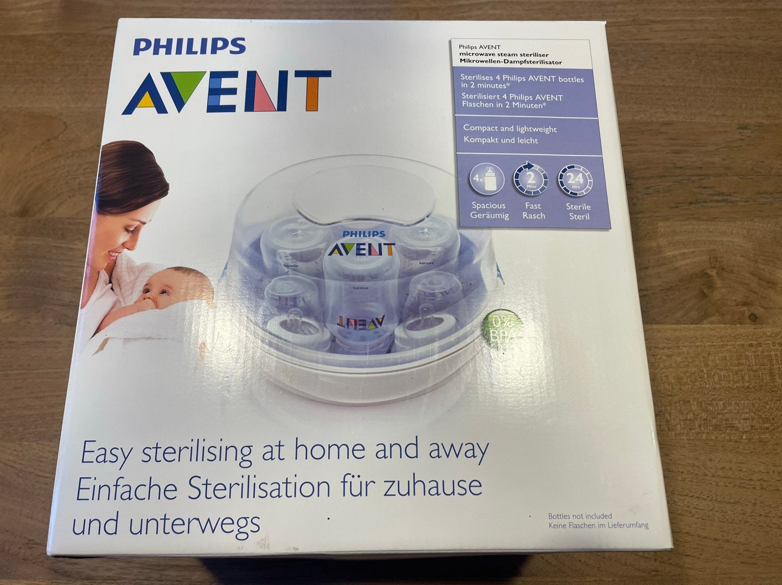 Sterilisator Avent voor microgolf, Sterilisator, Zo goed als nieuw, BPA-vrij, Philips Avent