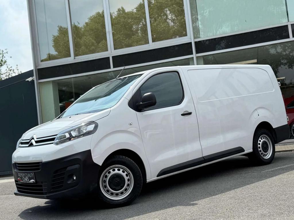 Citroën Jumpy LENGTE 3 / CRUISE / CARPLAY / 2023 / CAMERA, Auto's, Stof, Gebruikt, Citroën, Wit