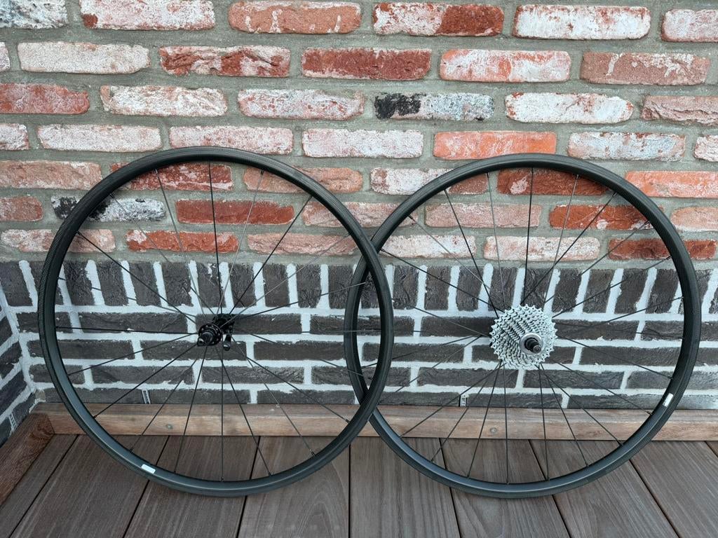Carbonwielen 25mm - Carbotim, Fietsen en Brommers, Fietsonderdelen, Ophalen, Gebruikt, Wiel