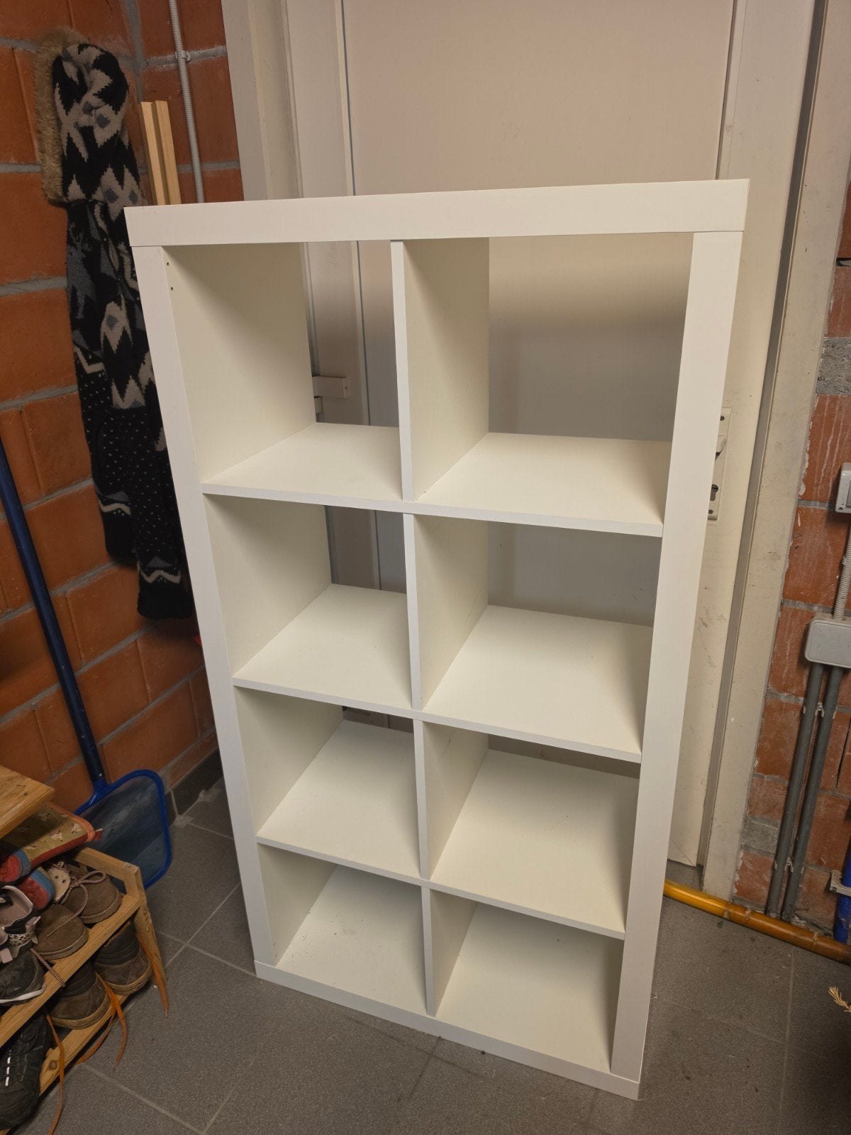 Kallax kast 8 vakken wit, Ophalen, Met plank(en), 100 tot 150 cm, 50 tot 100 cm