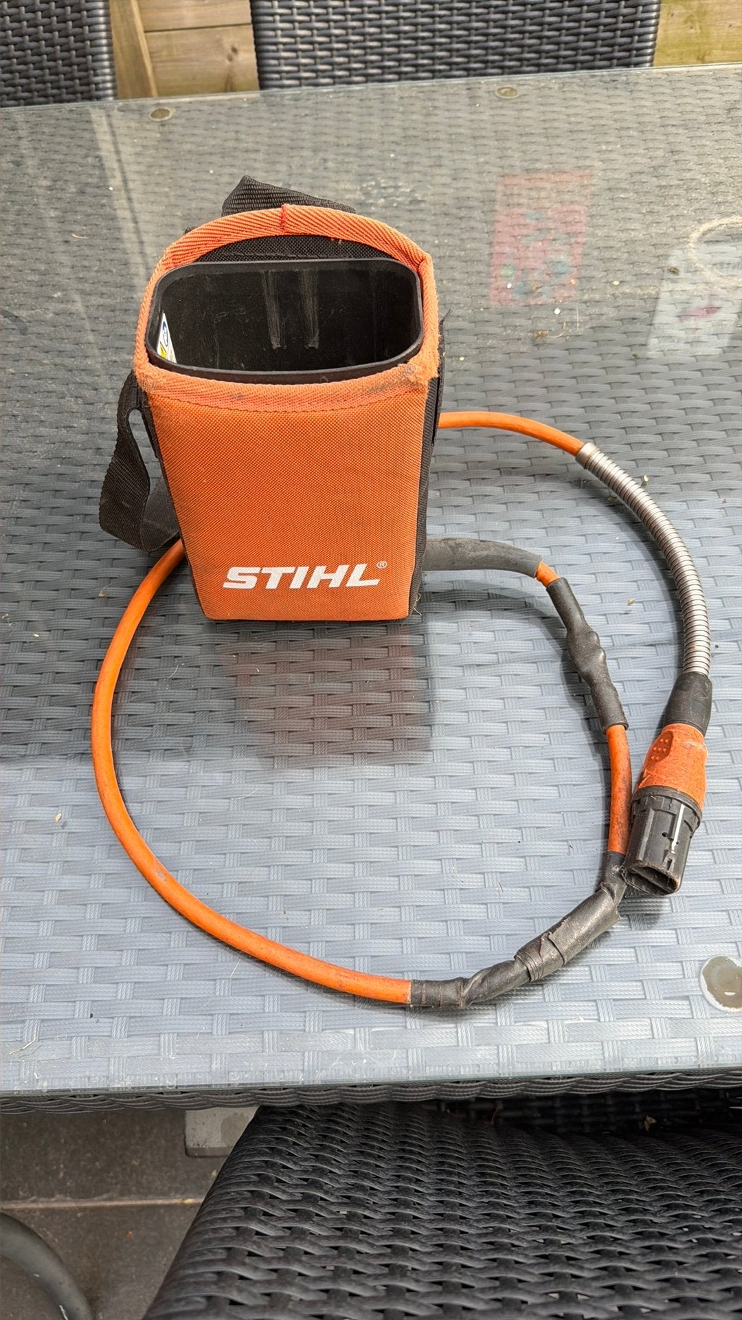 Stihl ap gordeltas, Ophalen, Zo goed als nieuw