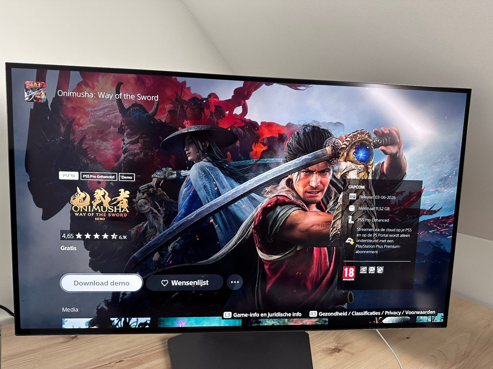 LG ultragear OLED 32GS95UE-B met factuur en nog in garantie, Ingebouwde speakers, Nieuw, Minder dan 1 ms, Ultra HD (4K)