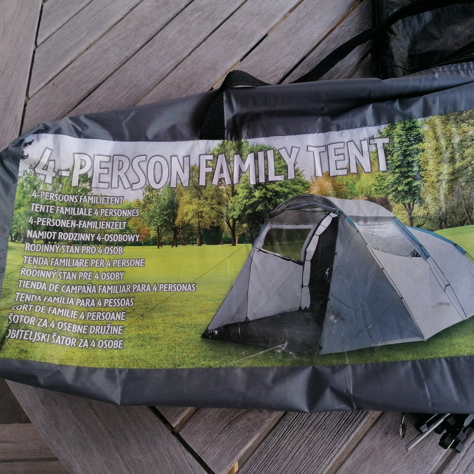 familietent 4 personen, Caravans en Kamperen, Ophalen, Zo goed als nieuw, Tot en met 4