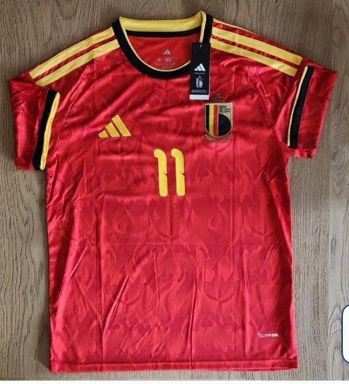 België home shirt WK 26 doku 11 maat M, Maat M, Ophalen of Verzenden, Zo goed als nieuw, Shirt