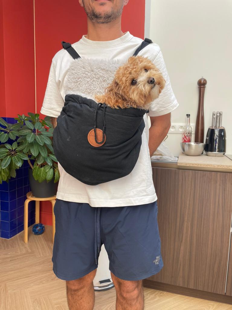 Draagtas jack and vanilla zwart, Dieren en Toebehoren, Hondenkleding, Ophalen of Verzenden, Zo goed als nieuw