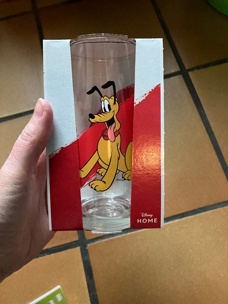 Disney Glas Pluto - Nieuw in verpakking, Verzamelen, Disney, Ophalen of Verzenden, Goofy of Pluto, Nieuw, Servies
