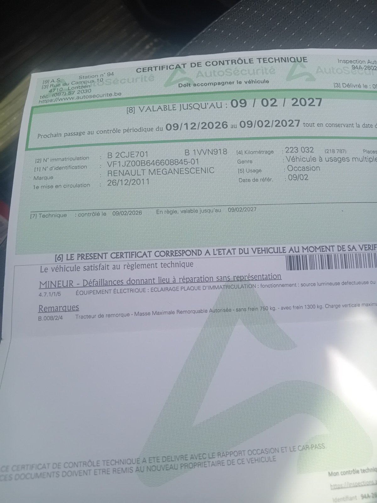 Renault grand scenic 7place, Autos, Renault, Euro 5, Achat, 7 places, Boîte manuelle