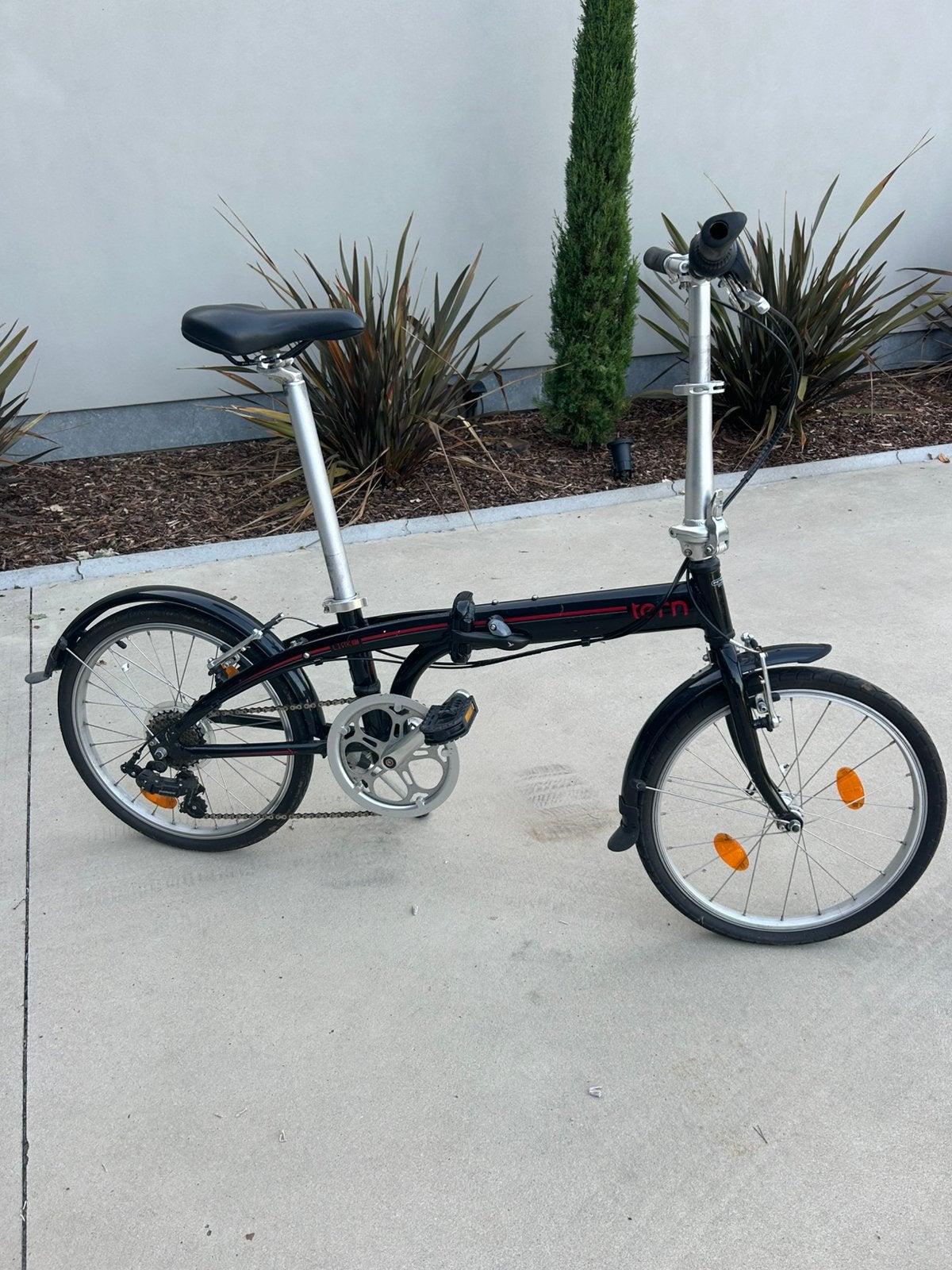 Tern link B7 plooifiets, Fietsen en Brommers, Gebruikt, Velgrem, Versnellingen, Deels opvouwbaar