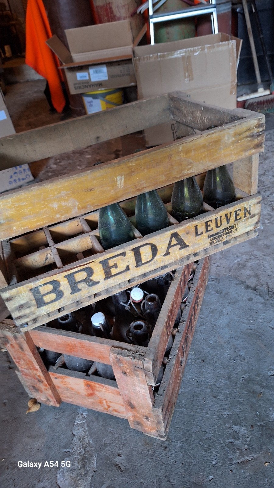 houten bierbak leuven, Enlèvement