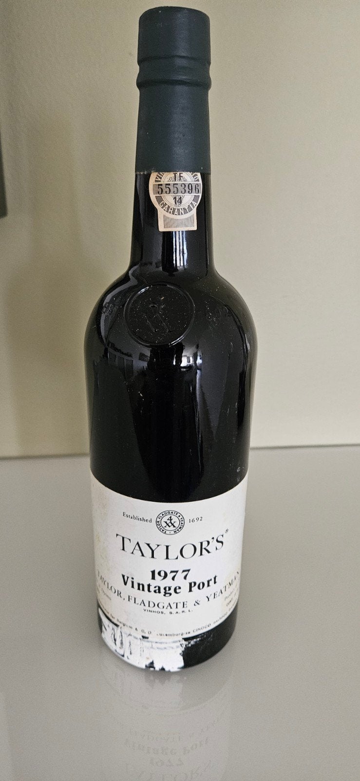Porto Taylor's vintage port 1977, Collections, Vins, Enlèvement ou Envoi, Porto