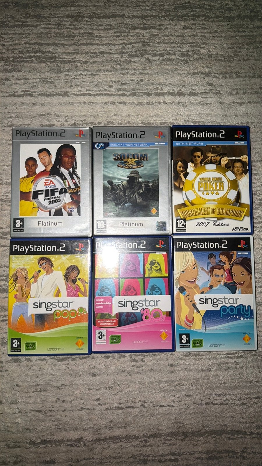 6 PlayStation 2 games, Ophalen of Verzenden, Gebruikt