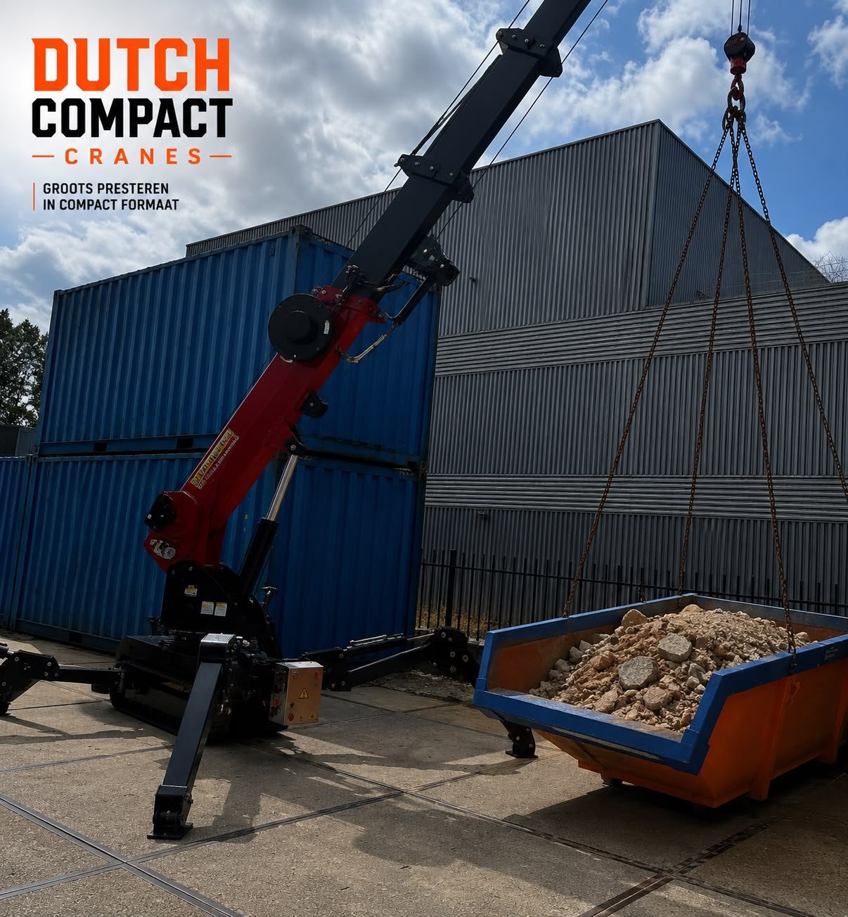 Compactkraan /- Spinkraan 3 ton NIEUW, Ophalen, Kraan
