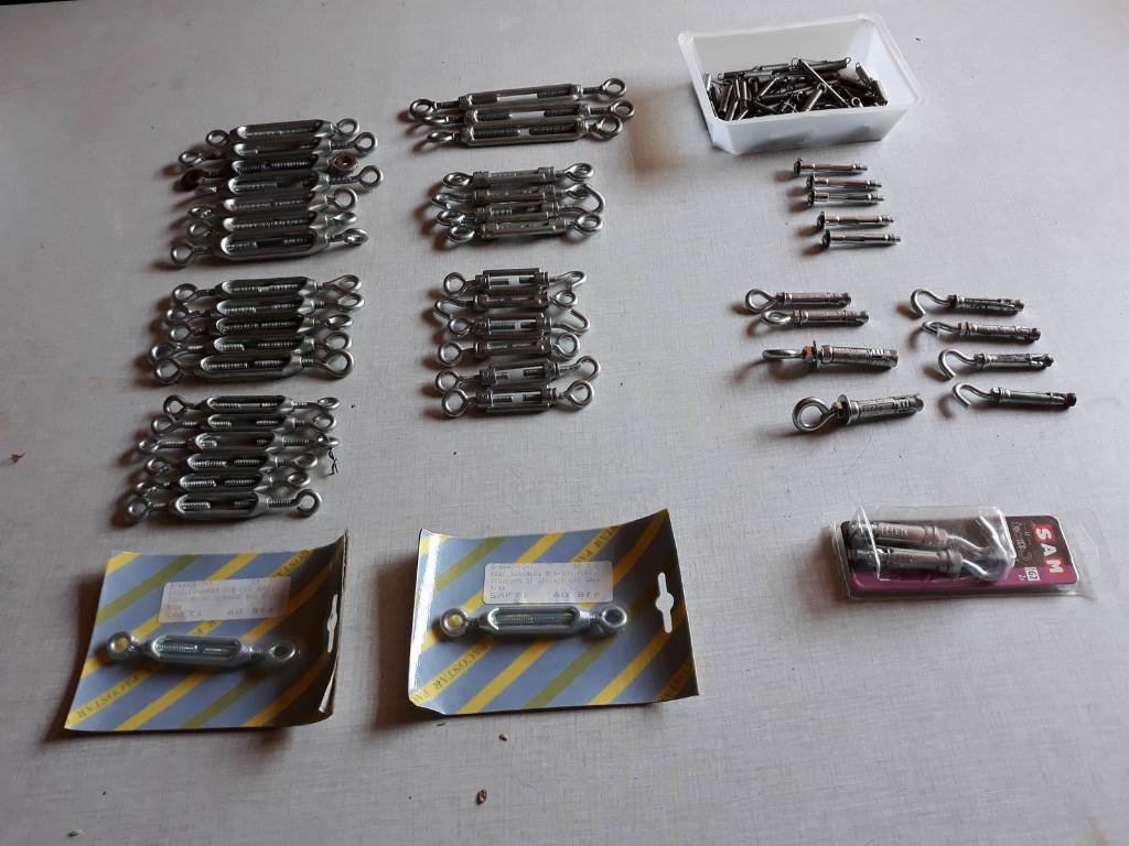 kabelspanners - keilbouten – veren (ook apart te verkrijgen), Ophalen, Nieuw, Inox