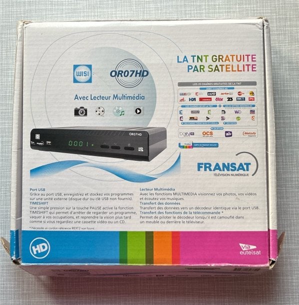 Décodeur satellite Fransat, Enlèvement, Utilisé, Décodeur
