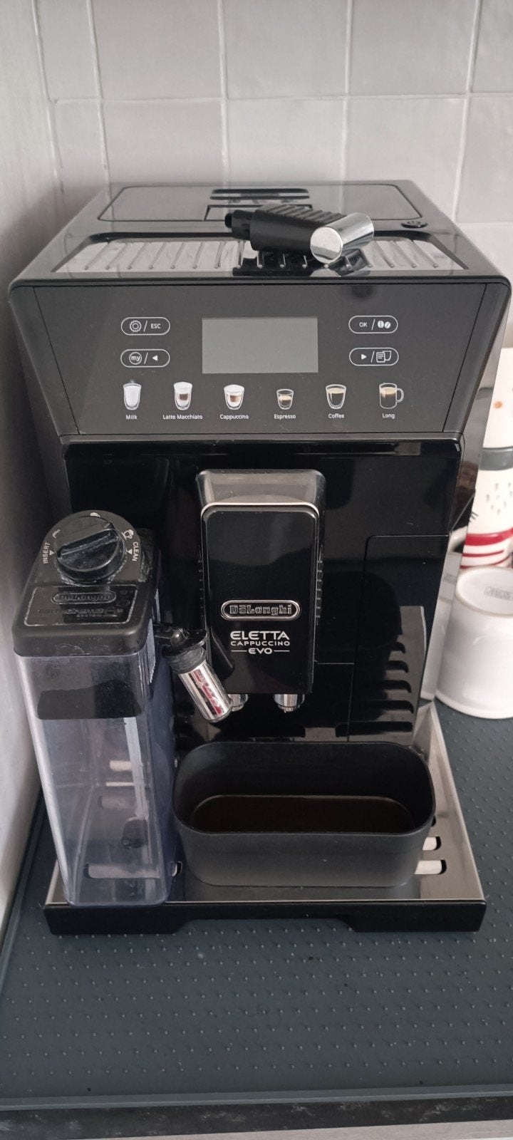 De’Longhi Eletta Cappuccino Evo volautomatische koffiemachin, Ophalen, Koffiemachine, Koffiebonen