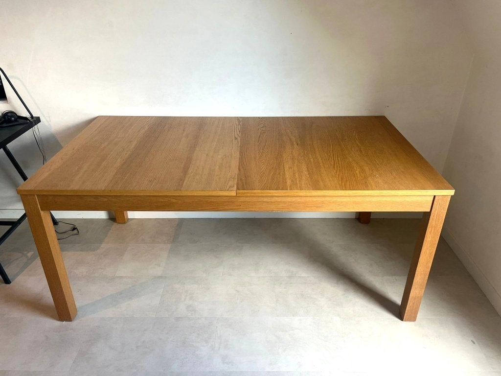 Uitschuifbare tafel IKEA 175 tot 260  x 95, Huis en Inrichting, Ophalen, 50 tot 100 cm, Vijf personen of meer, 150 tot 200 cm