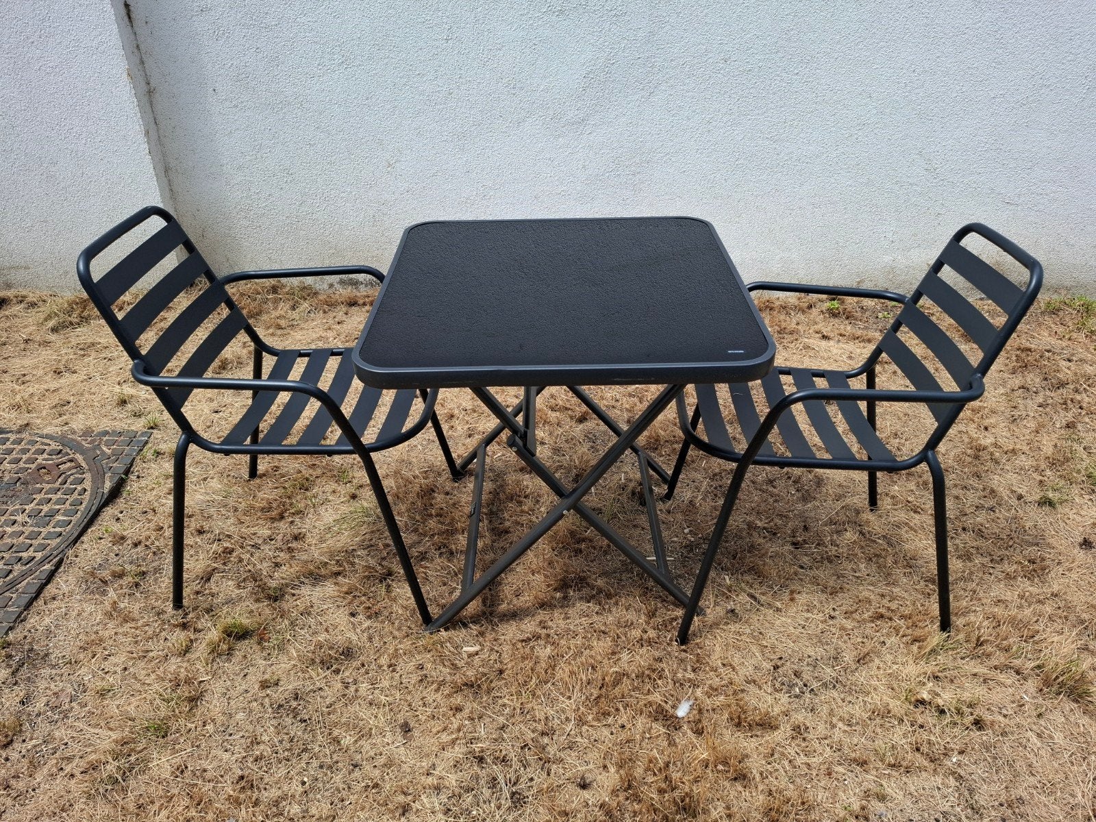 Tuinset 2 personen, Gebruikt, Tuinset, Eettafel, Ophalen