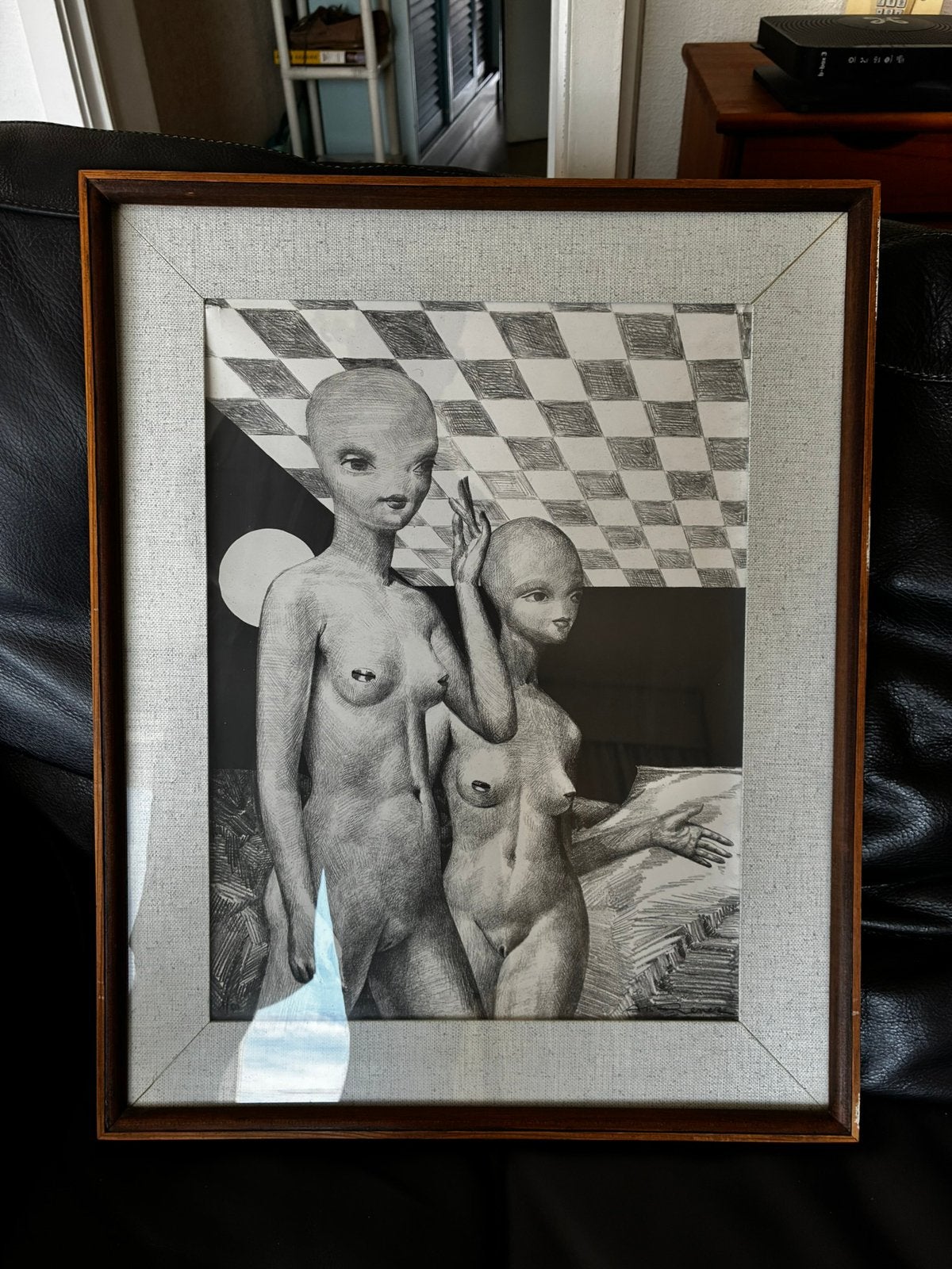 Arthur-Maria Rener – surrealistisch werk, Antiquités & Art, Art | Dessins & Photographie, Enlèvement, Photo, Encadré