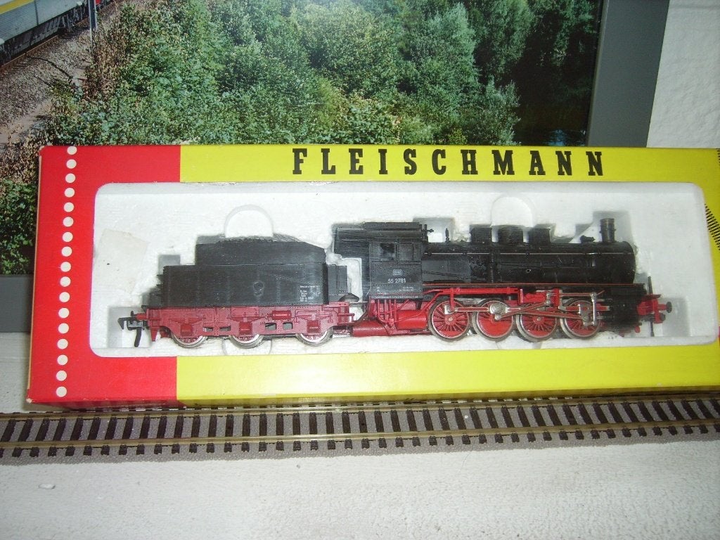LOCOMOTIVE À VAPEUR FLEISCHMANN DB 552781, Hobby & Loisirs créatifs, Analogique, Enlèvement ou Envoi, Fleischmann, Comme neuf