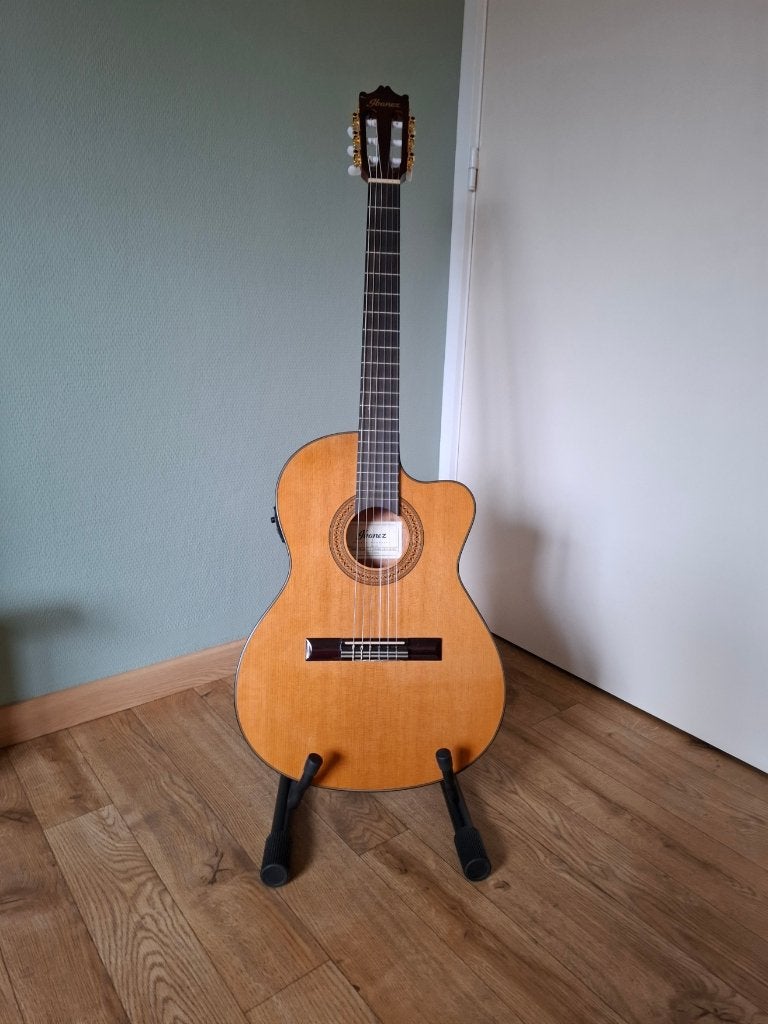 Ibanez gitaar GA5TCE Amber High Gloss, Ophalen, Zo goed als nieuw, Klassieke of Spaanse gitaar