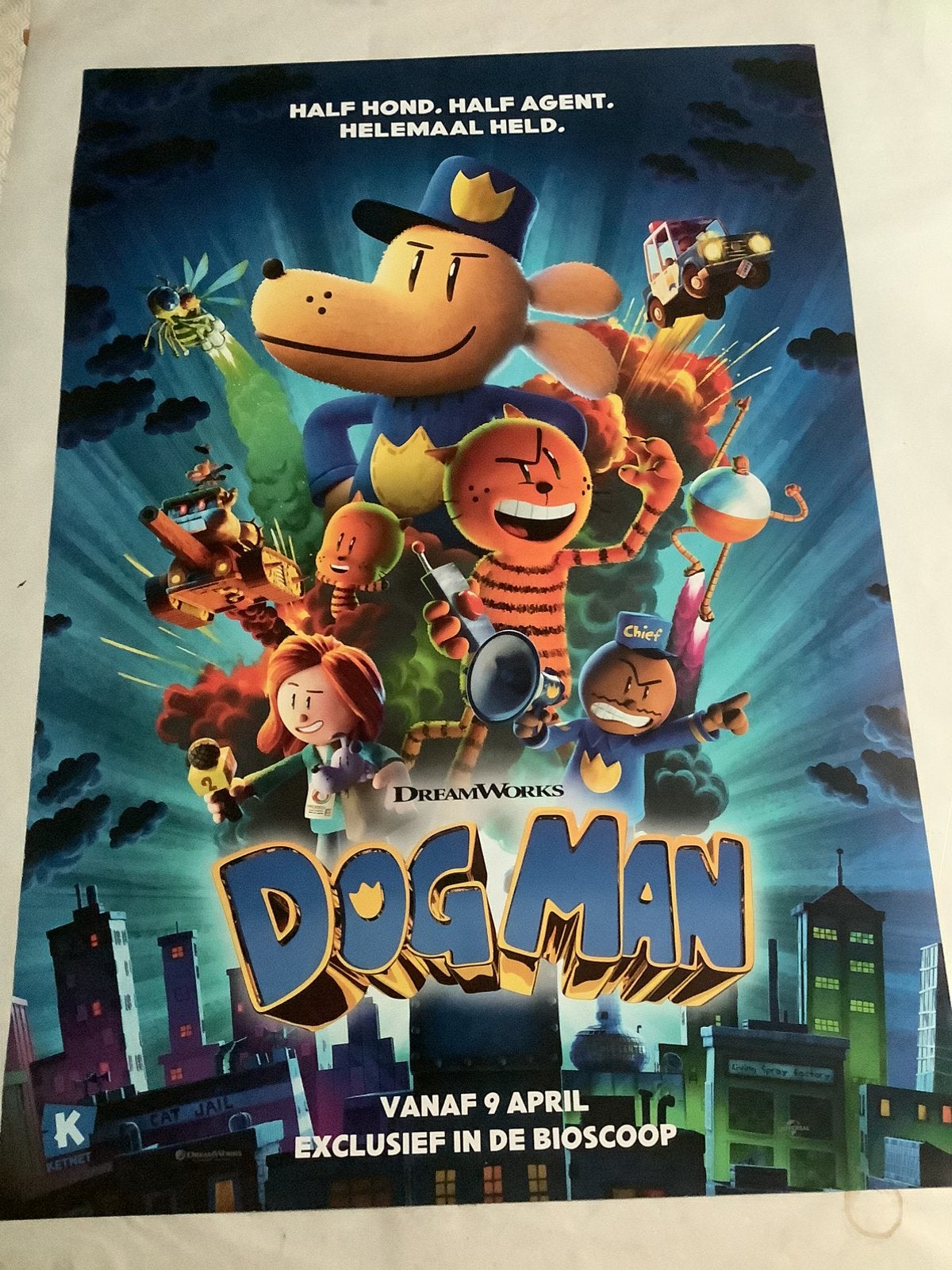 DOGMAN   FILMPOSTER   70-100 cm, Ophalen of Verzenden, Zo goed als nieuw