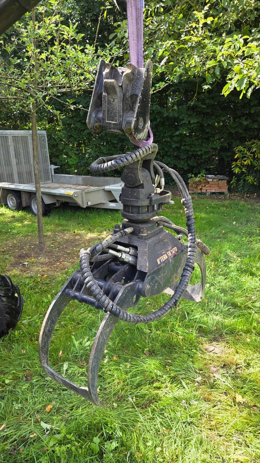 Pince/pince à bois pour mini-pelle, mini-excavatrice, Enlèvement
