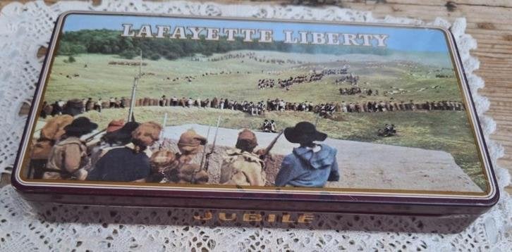 Vintage Franse sigarendoos Lafayette Liberty, Jubilé, Verzamelen, Tabaksdoos of Verpakking, Gebruikt, -, -