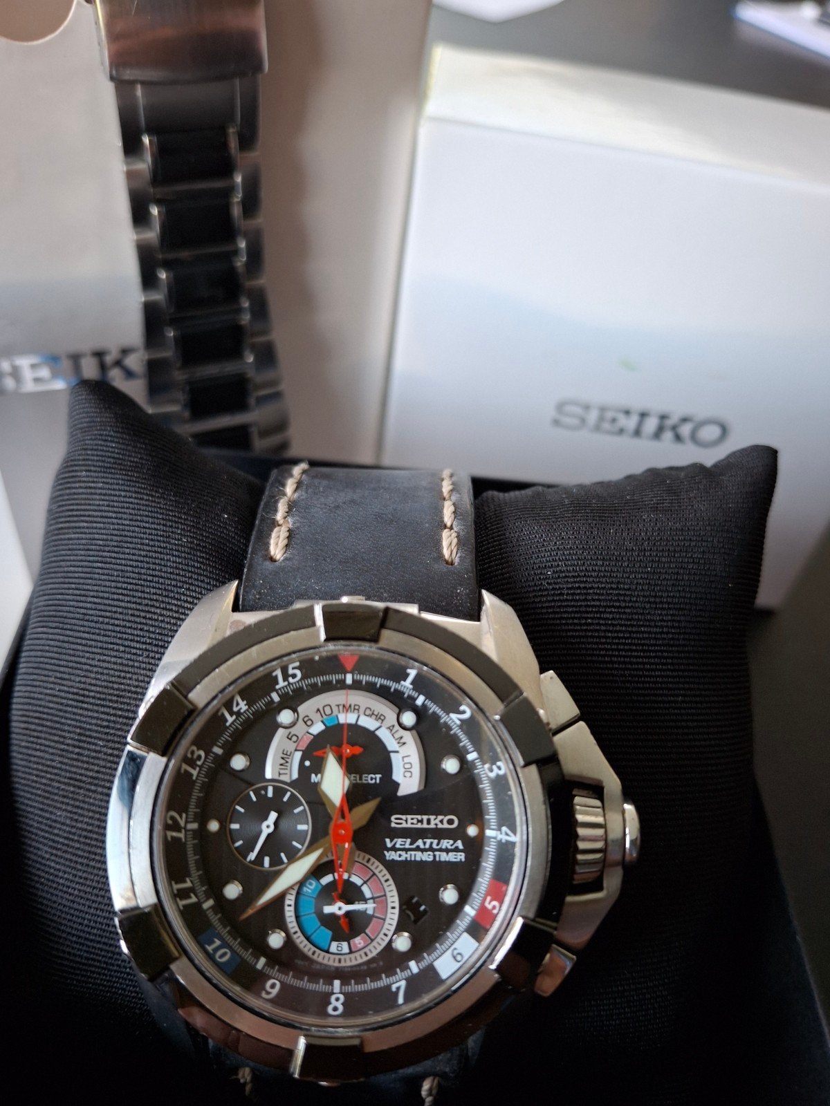 Seiko Velatura Yachting Timer, Ophalen of Verzenden, Zo goed als nieuw, Polshorloge, Seiko