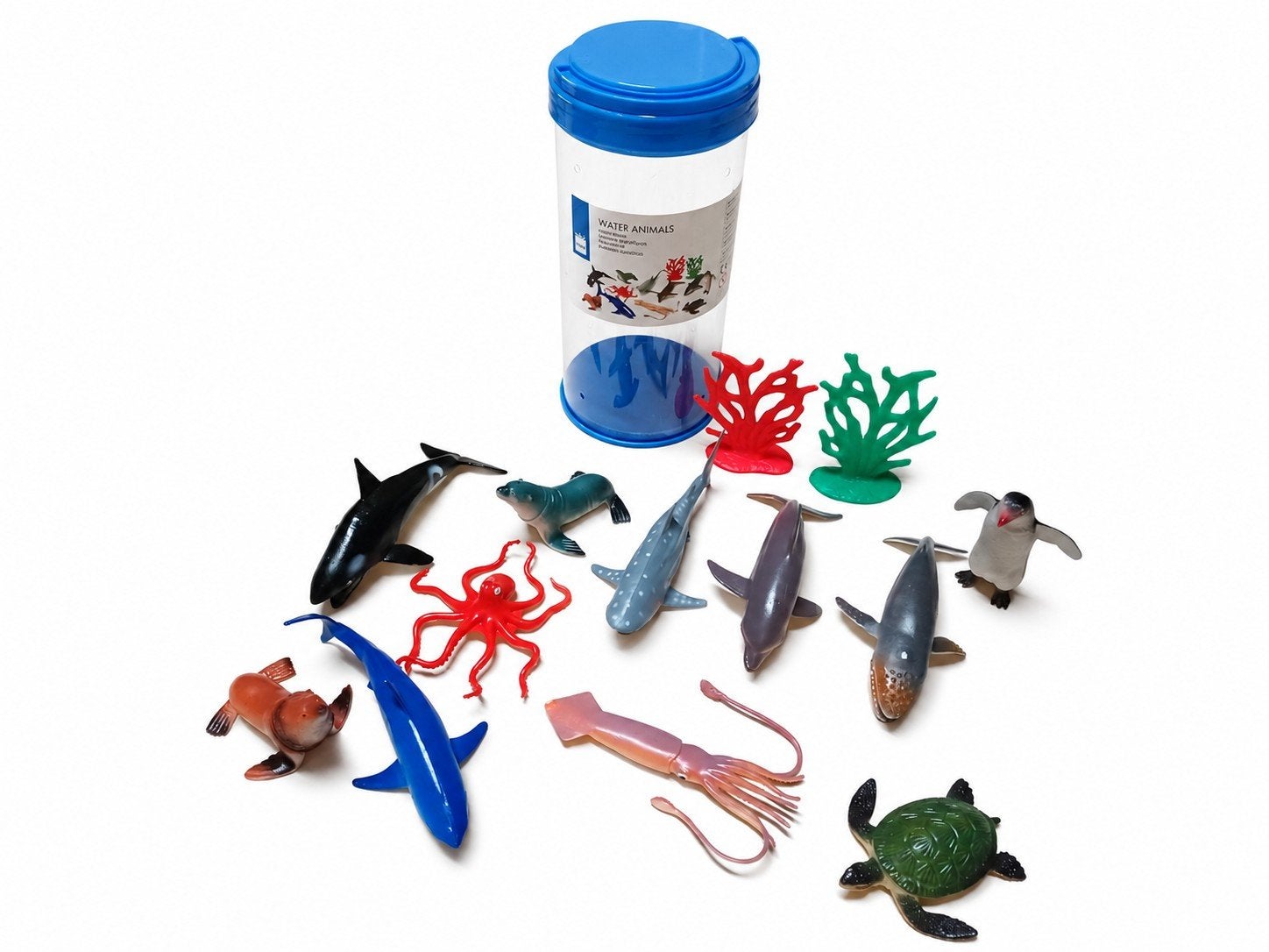 HEMA Waterdieren Set – Compleet met bewaarkoker, Ophalen, Zo goed als nieuw, Overige soorten, Beeldje of Figuurtje