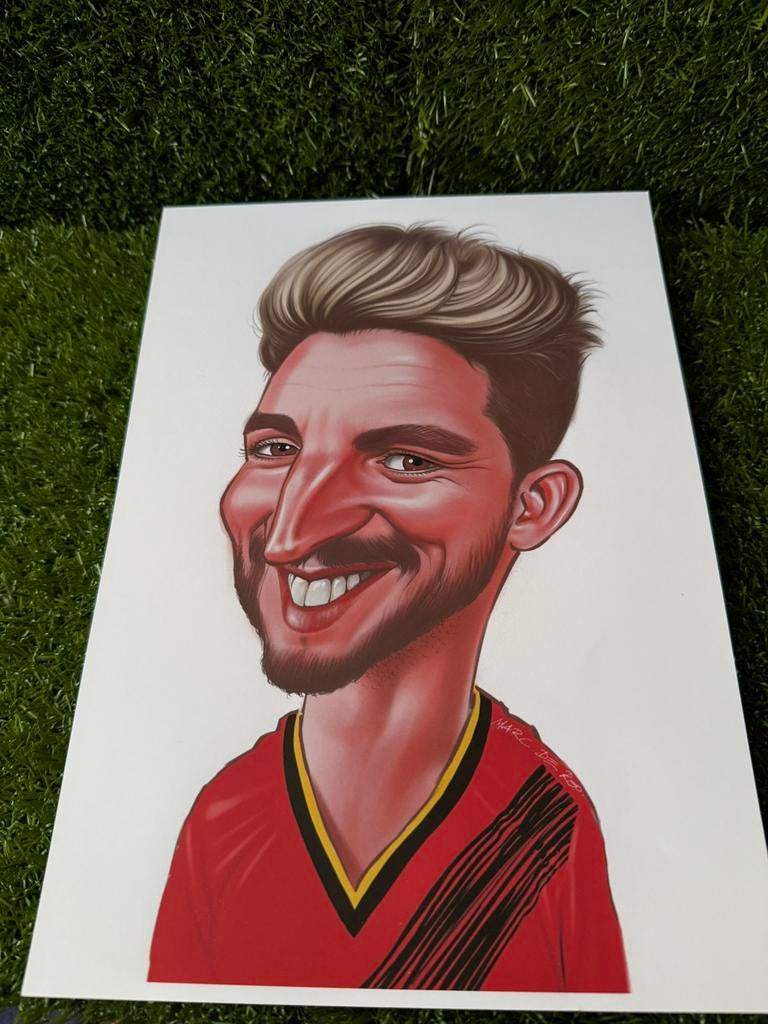 Karikatuur mertens A4, Verzamelen, Ophalen of Verzenden, Nieuw, Poster, Plaatje of Sticker