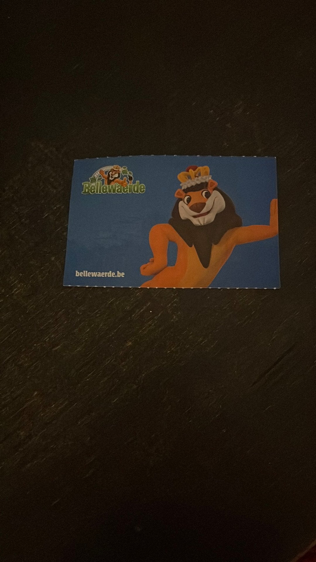 Bellewaerde ticket, Tickets en Kaartjes, Eén persoon, Ticket of Toegangskaart