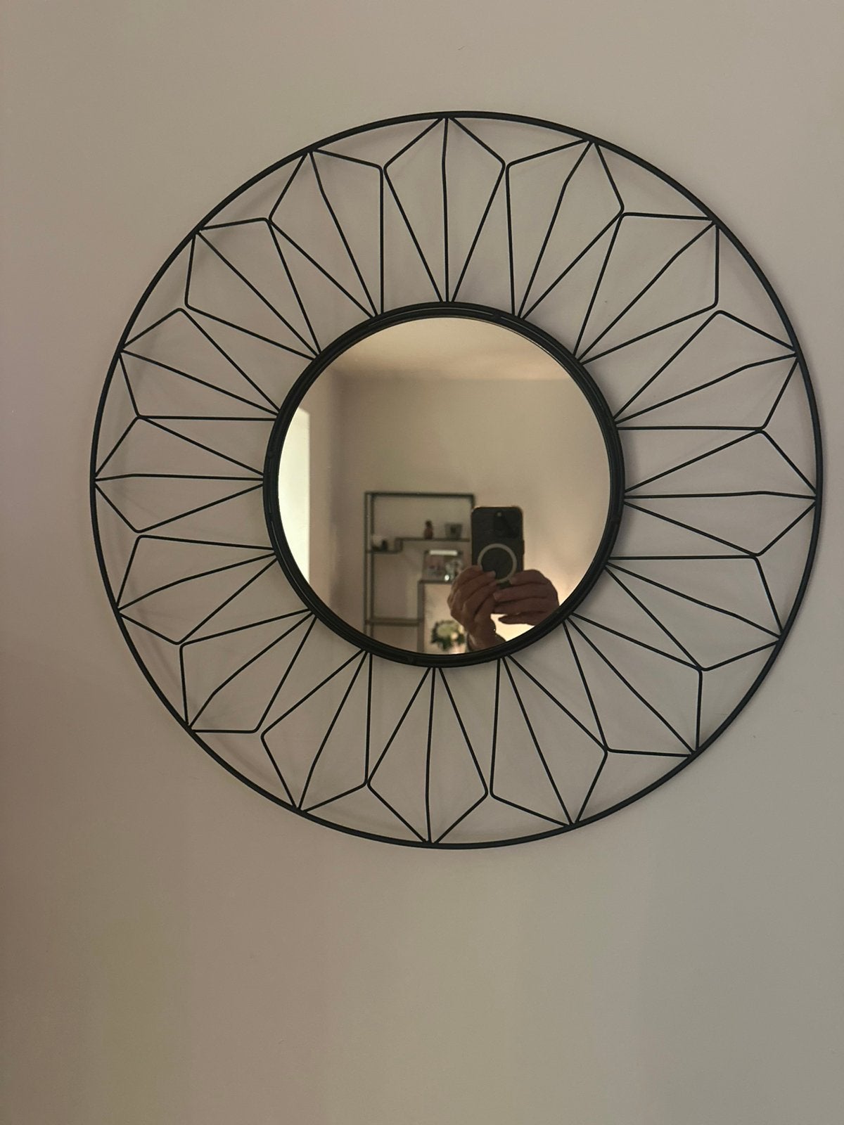Joli miroir mural, Maison & Meubles, Enlèvement, Comme neuf