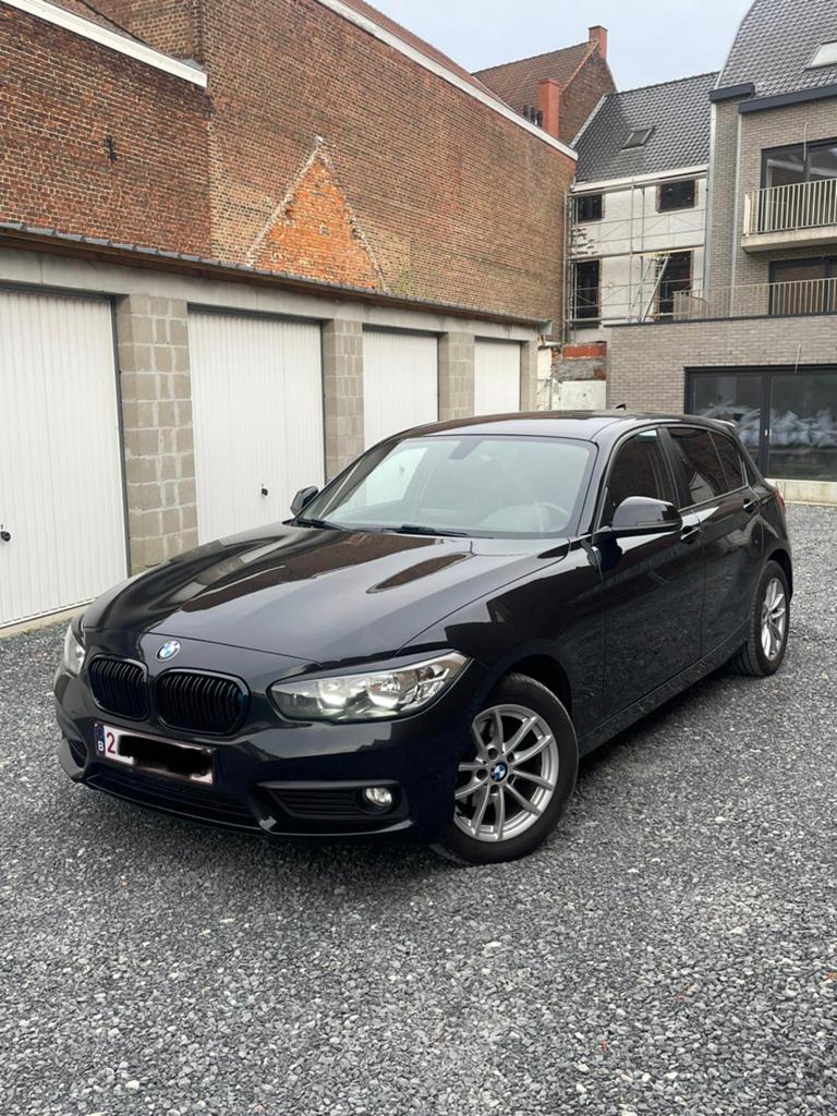 BMW - 116D - 2017, Auto's, BMW, Particulier, 1 Reeks, Diesel, Euro 6, 5 deurs, Handgeschakeld, Zwart, Zwart, Leder, Ophalen