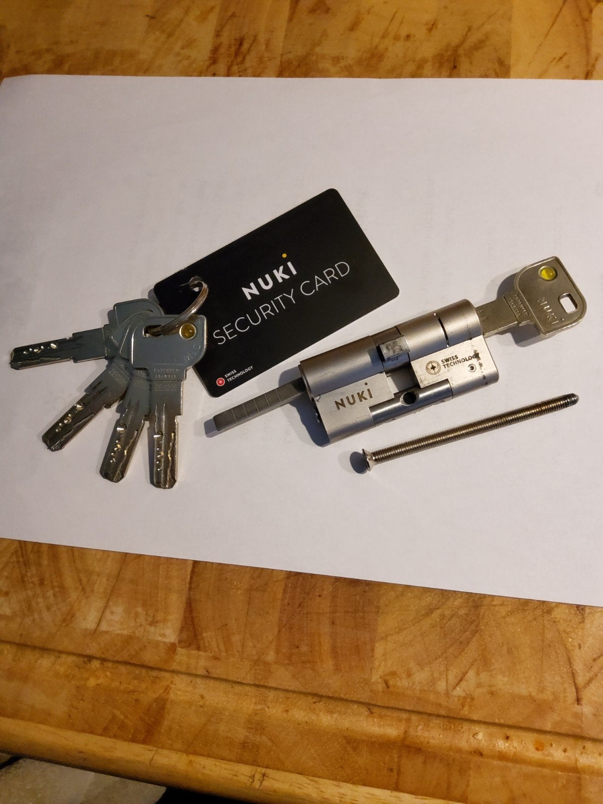 CYLINDRE DE PORTE ORIGINAL NUKI AVEC 5 CLÉS POUR NUKI SMART, Enlèvement ou Envoi