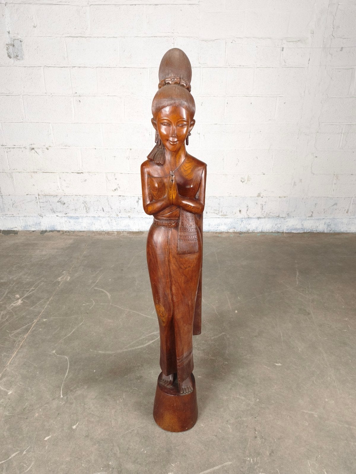 groot Thais houten beeld, Ophalen, Hout, Beeld