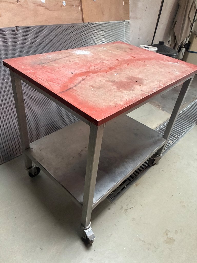 Werktafel voeding, Ophalen, Gebruikt, Inox Meubilair