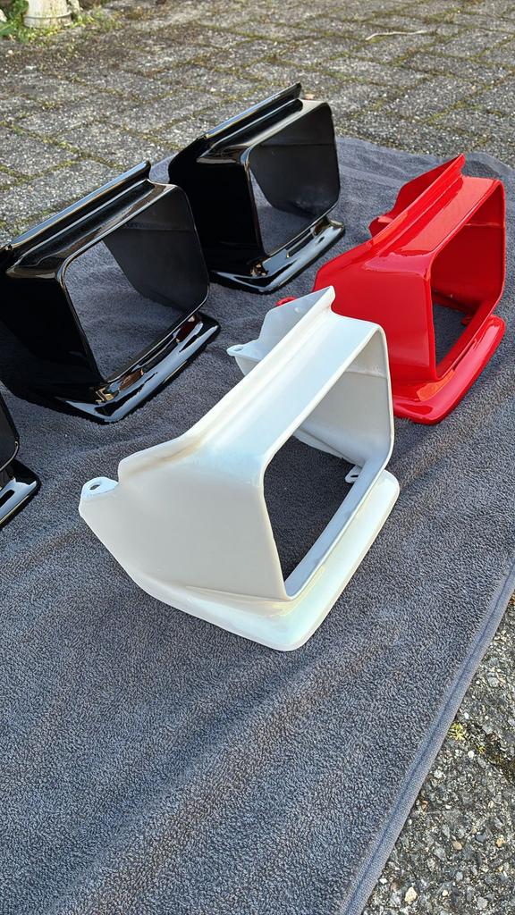 Couvre-volant courts Honda MBX noirs, blancs et rouges, Enlèvement