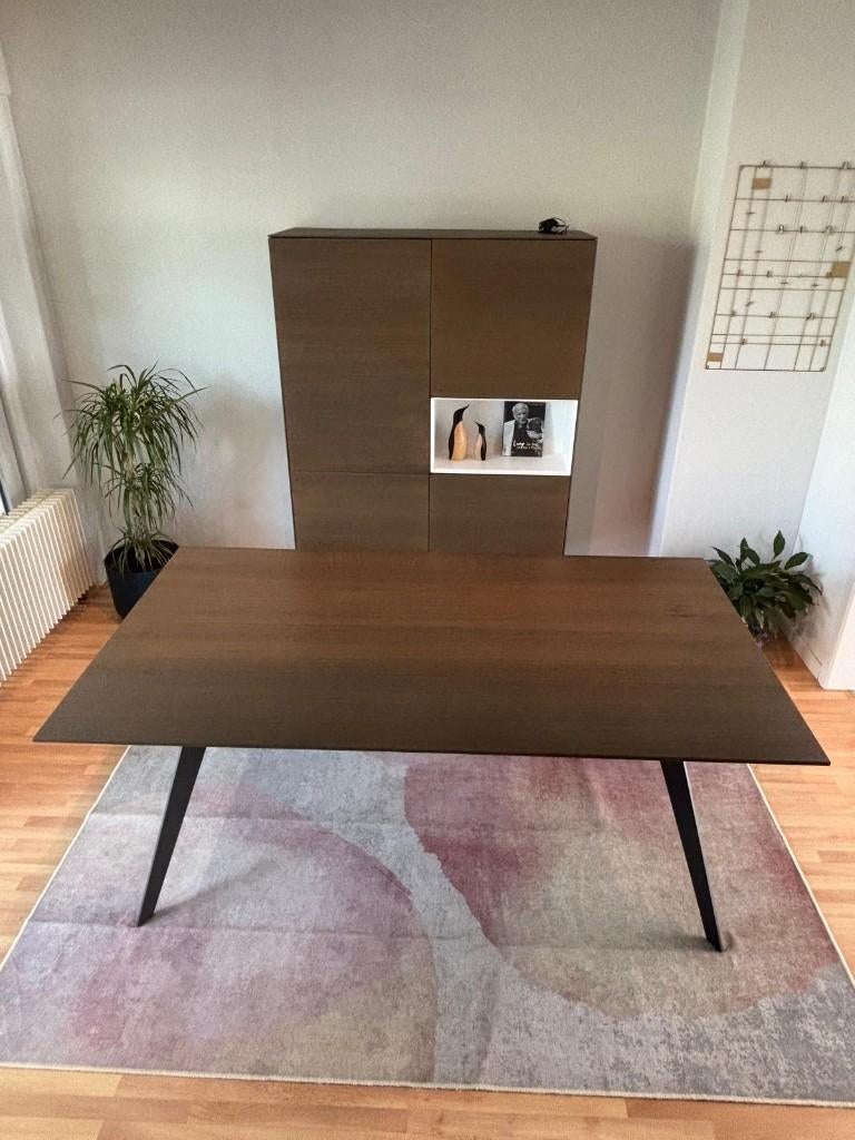 Eettafel eik - Mintjens Furniture - Bloom collectie BL 22, Ophalen, Gebruikt, Minimalistisch, 6 tot 8 stoelen