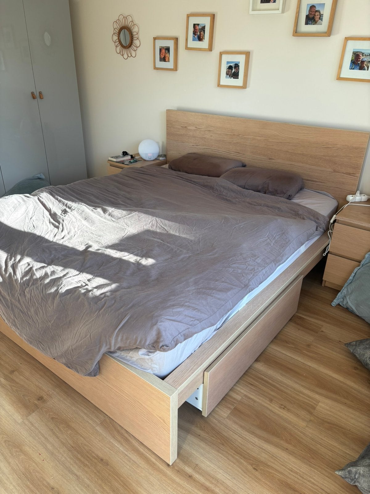 Tweepersoonsbed 160x200, Huis en Inrichting, Slaapkamer | Complete slaapkamers, Ophalen, Zo goed als nieuw, Tweepersoons