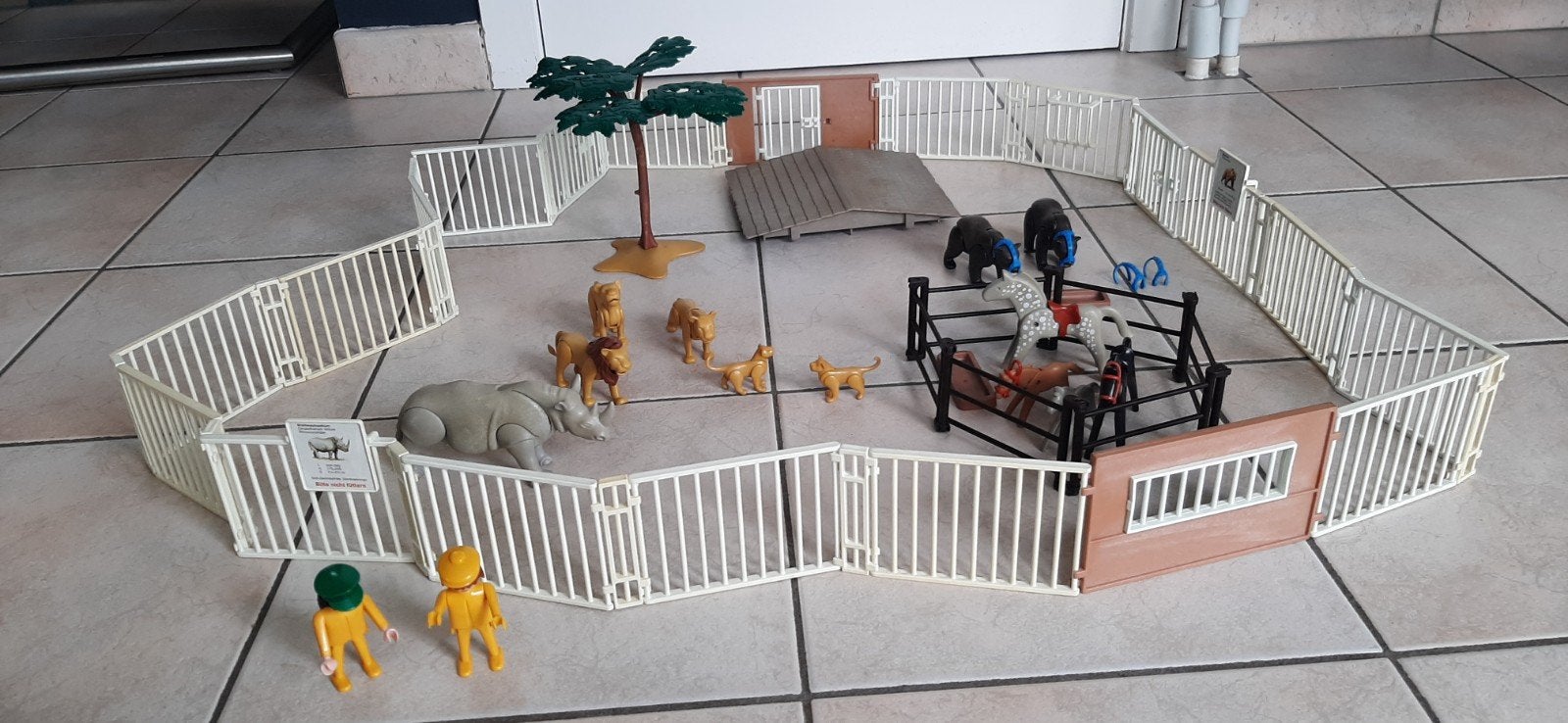 Dierenstal/dierentuin Playmobil vintage jaren 80, Kinderen en Baby's, Speelgoed | Playmobil, Gebruikt, Los Playmobil, Ophalen of Verzenden
