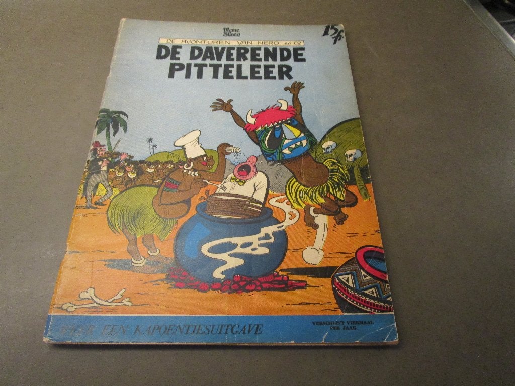 Nero - De daverende pitteleer - 1959 - 1e druk, Enlèvement ou Envoi, Marc Sleen, Une BD, Utilisé