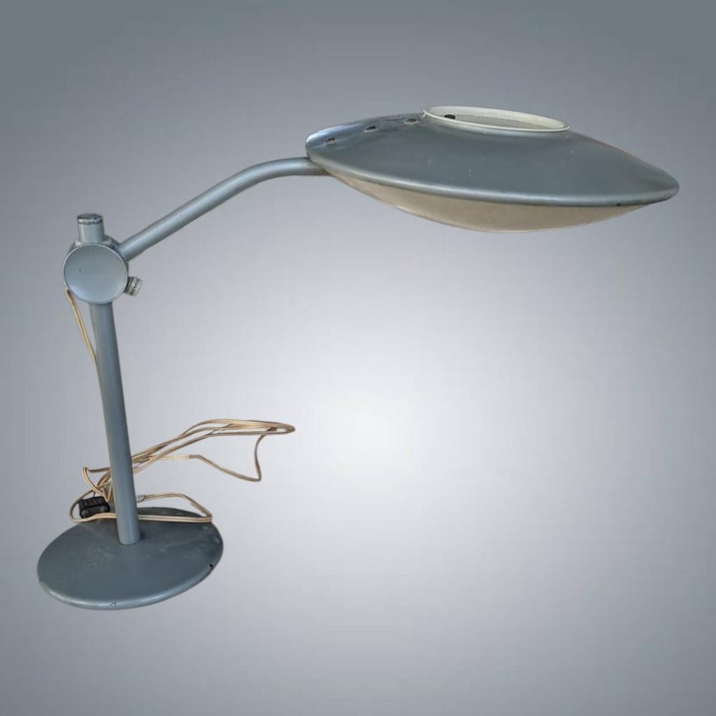 Lampe vintage Space Age Dazor USA 1960's (signée)ajustable, Maison & Meubles, Enlèvement, Métal