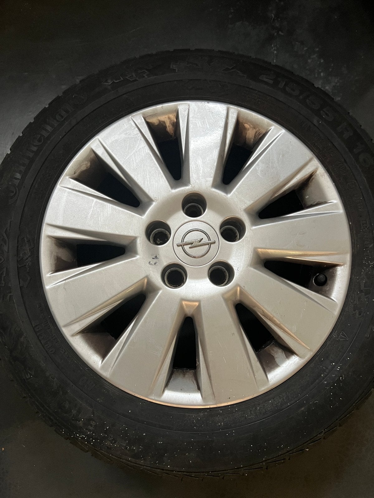 Opel winterbanden op velg, Ophalen, Gebruikt