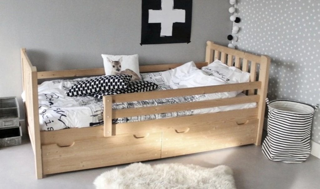 Lit d'enfant, lit, chambre d'enfant, Enfants & Bébés, Chambre d'enfant | Lits, Comme neuf, Sommier à lattes, Enlèvement ou Envoi