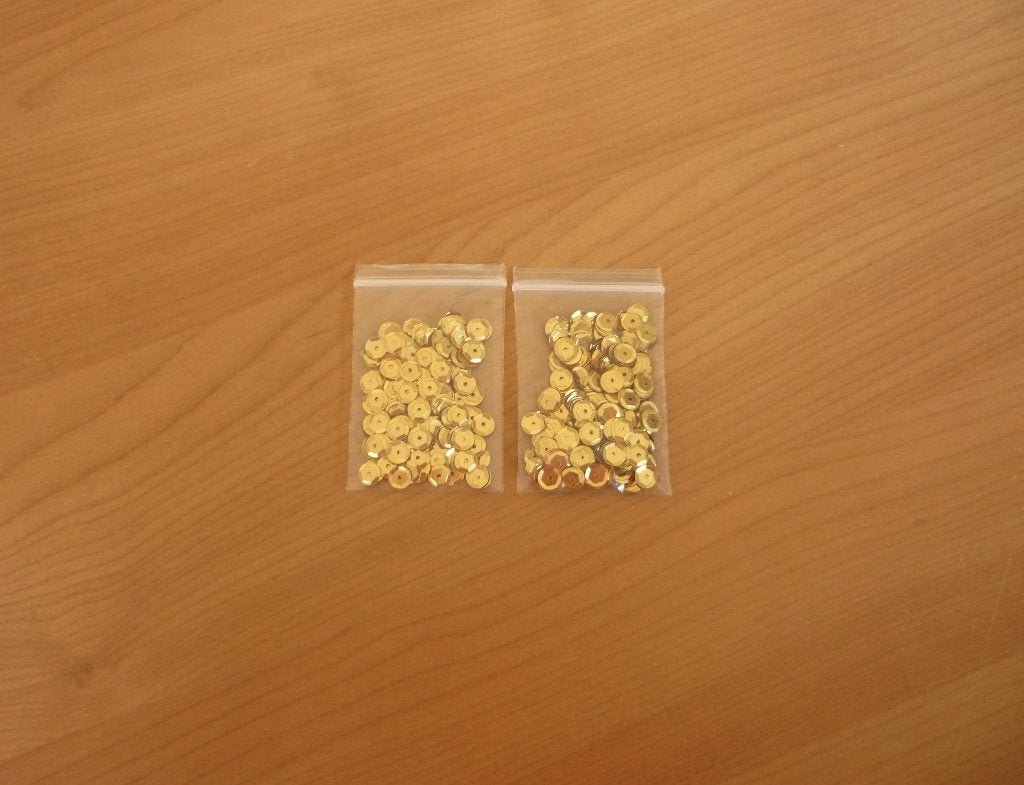 Lot van goudkleurige ronde zeshoekige pailletten 6 mm, Hobby & Loisirs créatifs, Fabrication de Perles & Bijoux, Enlèvement ou Envoi