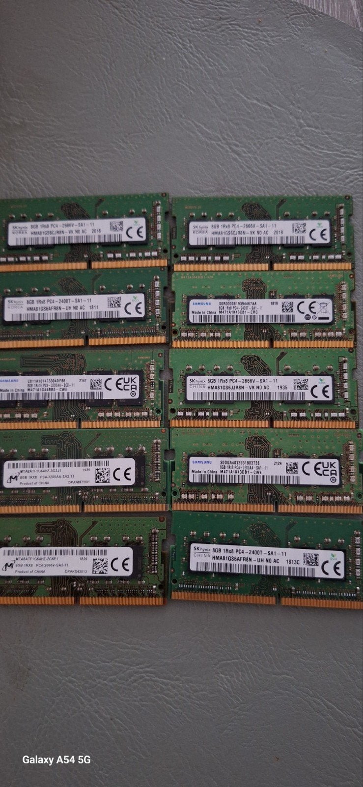 RAM DD4 8GB  10stuks, Computers en Software, Ophalen of Verzenden, DDR4