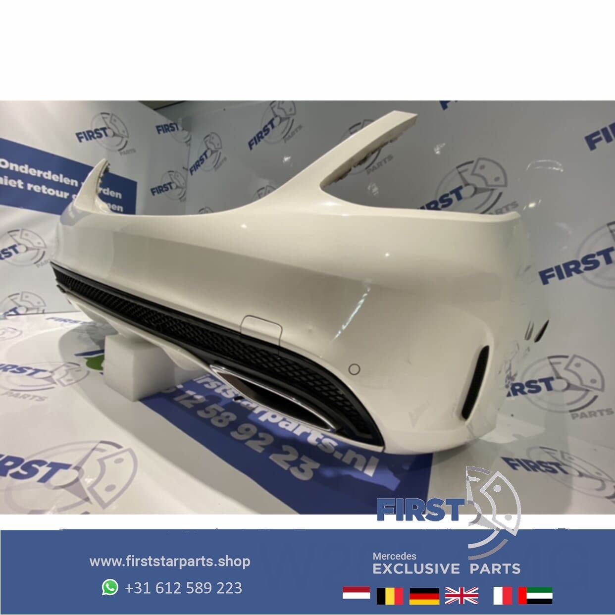 W205 AMG ACHTERBUMPER Mercedes C Klasse 2014-2018 origineel, Autos : Pièces & Accessoires, Arrière, Utilisé, -, -